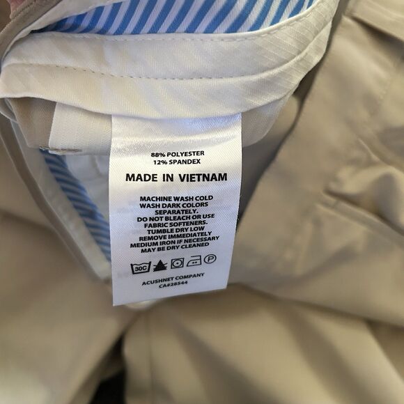 FJ FootJoy Perf Pant Chino Golf Khaki Brown Stretch 36x32 Performance NWT - Picture 5 of 8